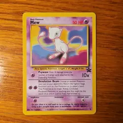 MEW #8 BLACK STAR PROMO 1999-2000 WOTC Pokemon Card - LP - Image 1