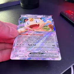 Pokemon TCG Meowth Ex 062/088 Perfect Order Card in Toploader - Image 2