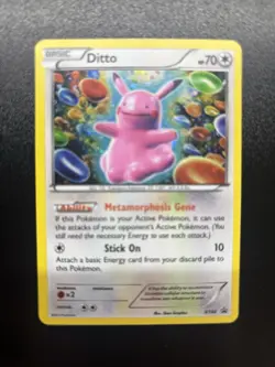 Pokemon TCG Ditto XY40 Blackstar Holo Rare Promo Card LP Condition - Image 1
