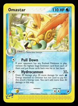 Omastar 19/100 Rare EX Sandstorm Pokemon Card - Image 1