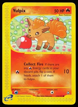 Vulpix 116/147 Common Aquapolis Pokemon Card - Image 1