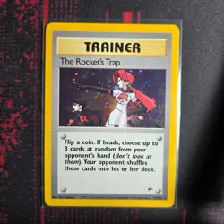 The Rocket's Trap - 19/132 - Gym Heroes - Holo Rare - Pokemon TCG - NM - Image 1