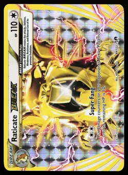 Raticate BREAK 89/122 Holo BREAKpoint Pokemon Card - Image 1
