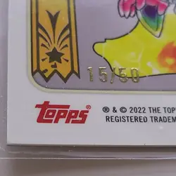 MetaZoo Topps Chrome RAINBOW WIZARD - GOLD /50 SERIAL Cryptid Camera Card RARE - Image 3