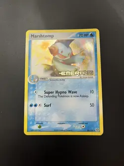 Pokemon EX Emerald Marshtomp Reverse Holo Stamp Card 36/106 TCG Holo MP - Image 1