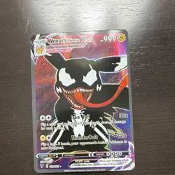 Venom Pikachu VMAX VCOS 083/105 Fan Art Holo Card - Image 1