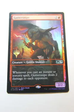 MTG Guttersnipe x1-Foil -Core Set 2019 Promos-Lightly Played - Image 1