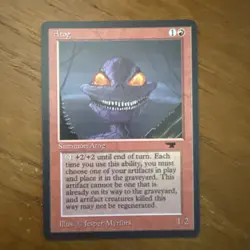 MTG - Atog - Antiquities MISPRINT - Small X in upper left side of picture - Image 2