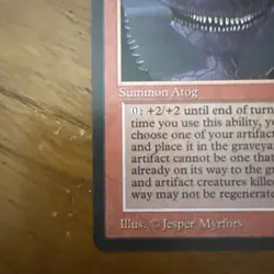 MTG - Atog - Antiquities MISPRINT - Small X in upper left side of picture - Image 5