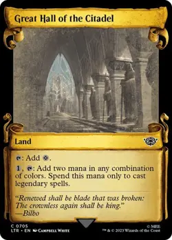 MTG - Great Hall of the Citadel - Silver Foil - Lord of the Rings - Magic - Image 1