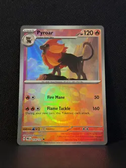 Pyroar Masterball Reverse Holo 016/131 Prismatic Evolutions Pokemon English NM+ - Image 1