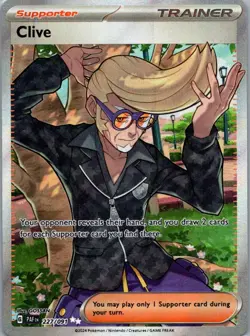 Pokemon TCG Clive 227/91 Paldean Fates Holo NM - Image 1