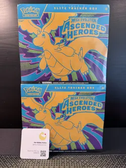 2x Pokemon TCG Mega Evolution Ascended Heroes ETB Factory Sealed (Brand New!) - Image 1