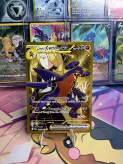 POKEMON CYNTHIAS GARCHOMP EX GOLD 241/182 SV10 DESTINED RIVALS HOLO MINT - Image 1