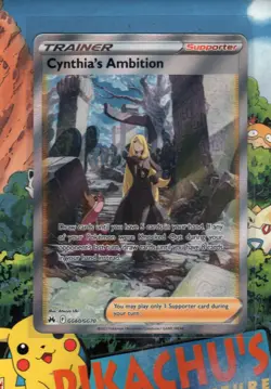 Pokemon TCG Cynthia's Ambition GG60/GG70 Crown Zenith: Galarian Gallery NM/M - Image 1