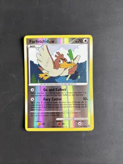 Pokemon TCG Farfetch'd Stormfront 38/100 Reverse Holo Uncommon 2008 - LP - Image 1