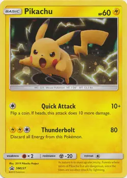 Pokemon TCG Black Star Promo - Pikachu SM227 - Image 1