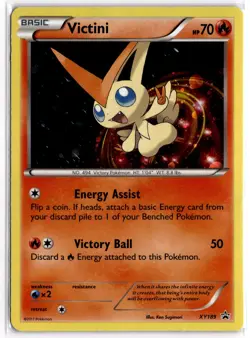 Pokemon TCG Victini (Cosmos Holo) XY189 Black Star Promo - Image 1