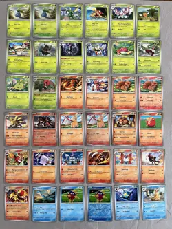Pokemon S&V Obsidian Flames-Partially Complete Set-163 Cards-C,UC,R,Holo,RH,UR - Image 2