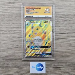 Raichu GX SM90 Black Star Promo ACE Grade 10 Pokemon Trading Card - Image 2