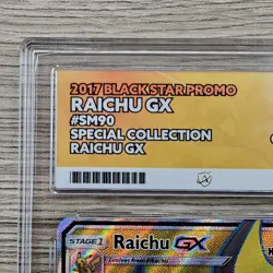 Raichu GX SM90 Black Star Promo ACE Grade 10 Pokemon Trading Card - Image 4