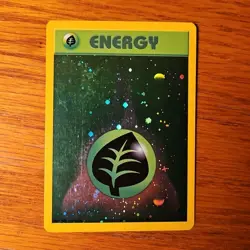 Pokemon Card - Grass Energy (WotC 2002 Energy League Promo) Reverse Holo LP - Image 1