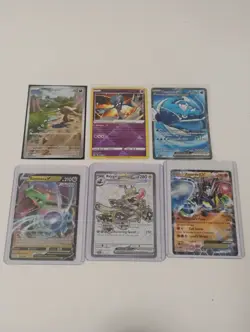 Pokemon Illustration Rare-Rayquaza-Dondozo Full Arts-Radiant Rare Holo Cards - Image 1