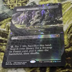 Verdant Catacombs (Borderless) Dragonscale Foil Special Guests Foil NM Unplaye - Image 2