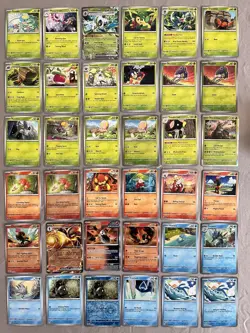 Pokemon S&V Paradox Rift - Partially Complete Set - 168 Cards -C,UC,R,Holo,RH,UR - Image 1