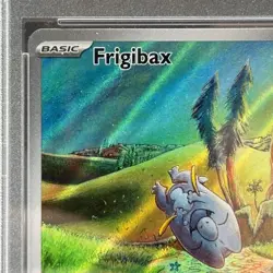 Pokemon Frigibax 208/193 Sv02: Paldea Evolved Holo PSA 9 - Image 3