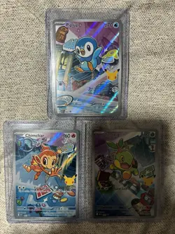 Pokemon 2026 First Partner Illustration Collection Series 1 Promo Full Set - Image 3