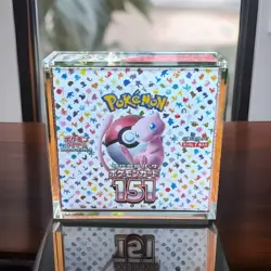 ⭐Pokemon Japanese Booster Box Acrylic Display Case - Magnetic Lid - Protection - Image 1