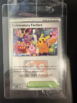Pokemon TCG Celebratory Fanfare Ace Trainer Reward MEP 028 Promo New Sealed - Image 2