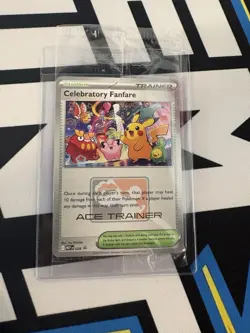 Pokemon TCG Celebratory Fanfare Ace Trainer Reward MEP 028 Promo New Sealed - Image 3
