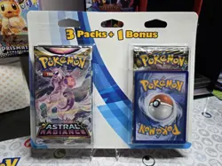 Pokemon TCG 3 Pack - Forbidden Light - Astral Radiance - Shining Fates - Sealed - Image 1