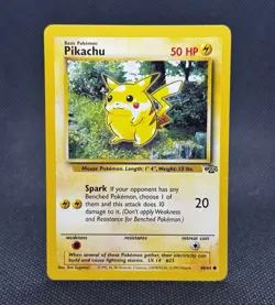 Pikachu 60/64 Common Jungle Pokemon Unlimited Lightly Played - Image 1