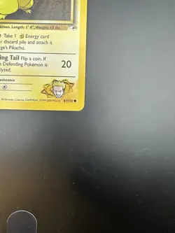 Lt. Surge's Pikachu 081/132 Vintage Pokemon 1999-2000 Gym Heroes - NM - Image 2