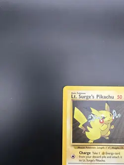 Lt. Surge's Pikachu 081/132 Vintage Pokemon 1999-2000 Gym Heroes - NM - Image 4