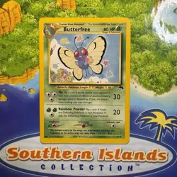 Pokemon Vintage Southern Islands Butterfree English 9/18 Rare Wotc Promo 2001 - Image 1