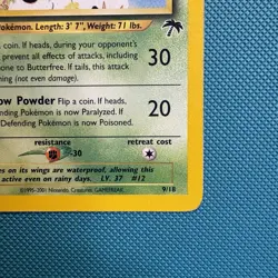 Pokemon Vintage Southern Islands Butterfree English 9/18 Rare Wotc Promo 2001 - Image 5