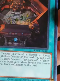 Yugioh Shien's Dojo RA04-EN088 Secret Rare 1st Edition NM - Image 4