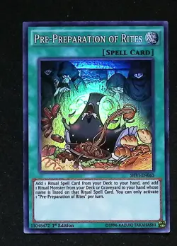 Pre-Preparation of Rites - SHVI-EN065 - Super Rare - 1st Edition - Yugioh - Image 1