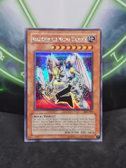 Yugioh Valkyrion The Magna Warrior SDD-001 Prismatic Secret Rare Mint + - Image 1