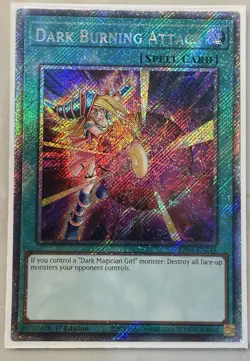 Dark Burning Attack 1st Edition Platinum Secret Rare RA04-EN245 Yu-Gi-Oh! - Image 1