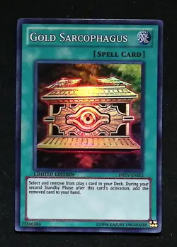 Gold Sarcophagus - DREV-ENSE2 - Super Rare - Limited Edition - Yugioh - Image 1