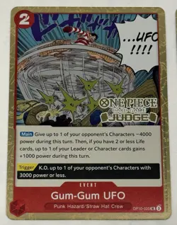 Monkey D. Luffy “Gum-Gum UFO” (5x) Judge Pack Vol. 6 OP10-020 One Piece Cards - Image 3