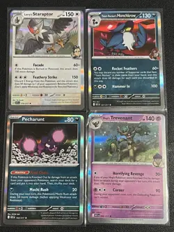 ERROR MISCUT Pokemon Card Lot (4) Ascended Heroes Holos - Image 1