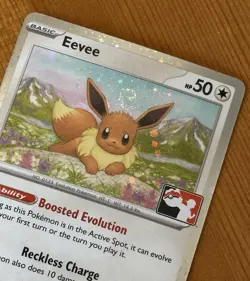 Eevee 143/191, NM Holo, Angel Swirl, Prize Pack Series 7, Play! Promo, Stamped - Image 2