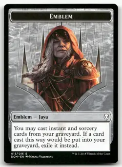 Emblem - Jaya Ballard #15 (NM) Dominaria DOM Magic MTG - Image 1