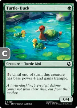 MTG Turtle-Duck Avatar Common Creature Turtle Bird NM - Image 1